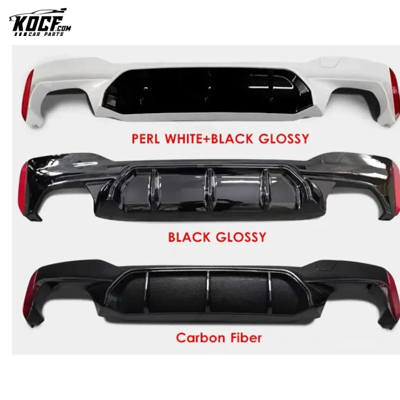 2018-21 Car Styling M5 Style Carbon Fiber Rear Bumper Lip Splitter Spoiler For BMW G30 G38 5 Series M Sport