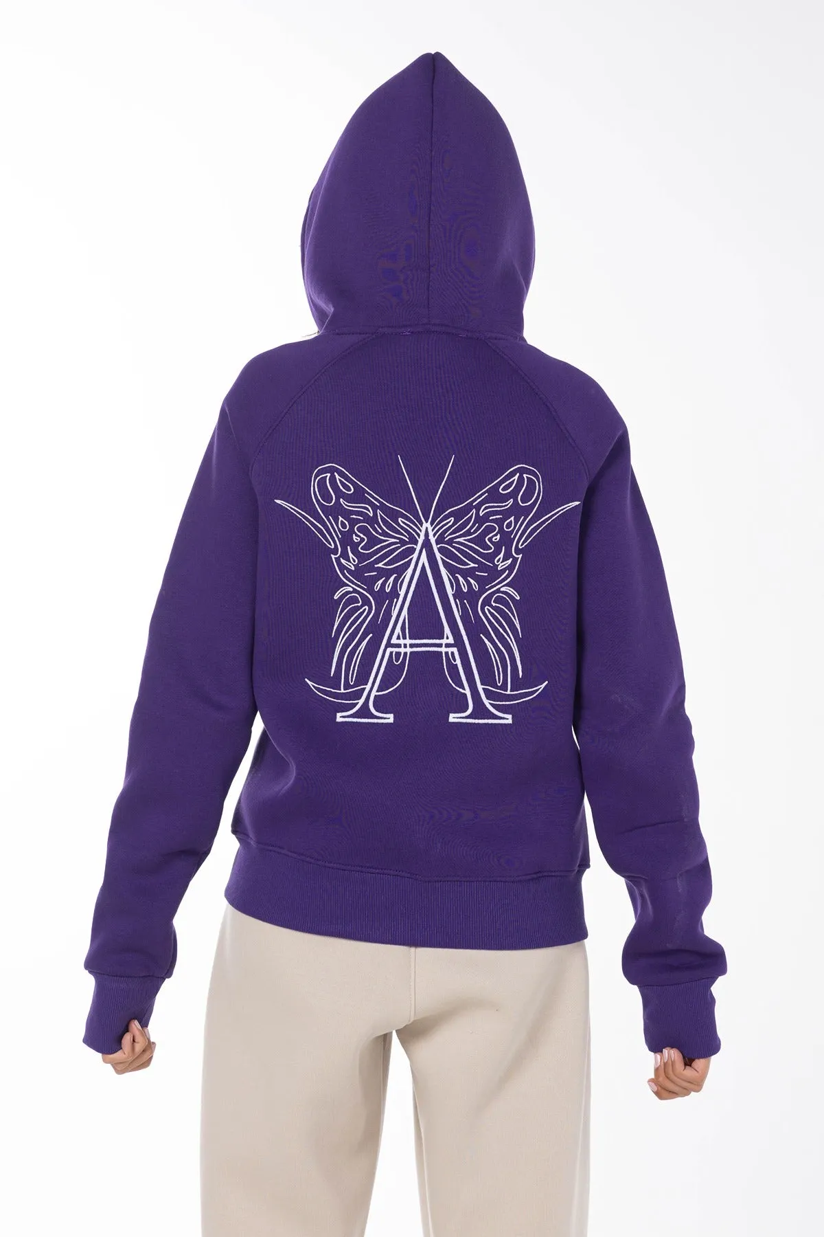 A BUTTERFLY HOODIE-PURPLE