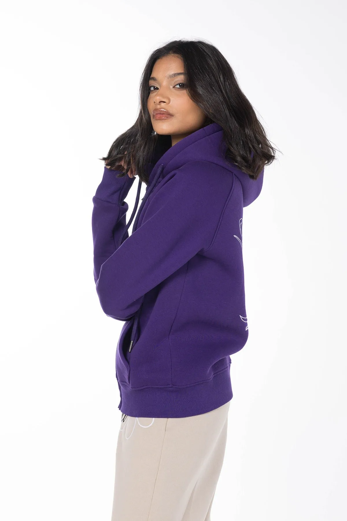A BUTTERFLY HOODIE-PURPLE