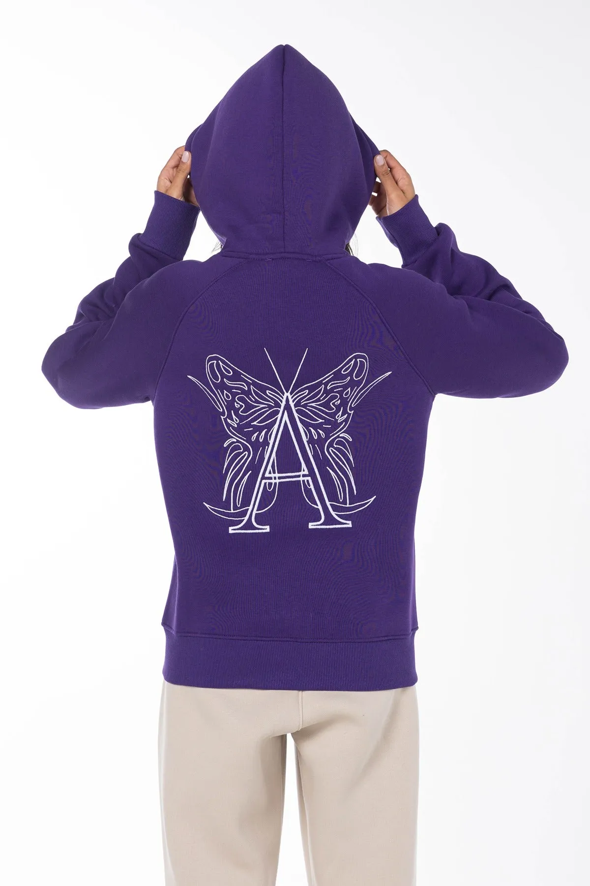 A BUTTERFLY HOODIE-PURPLE