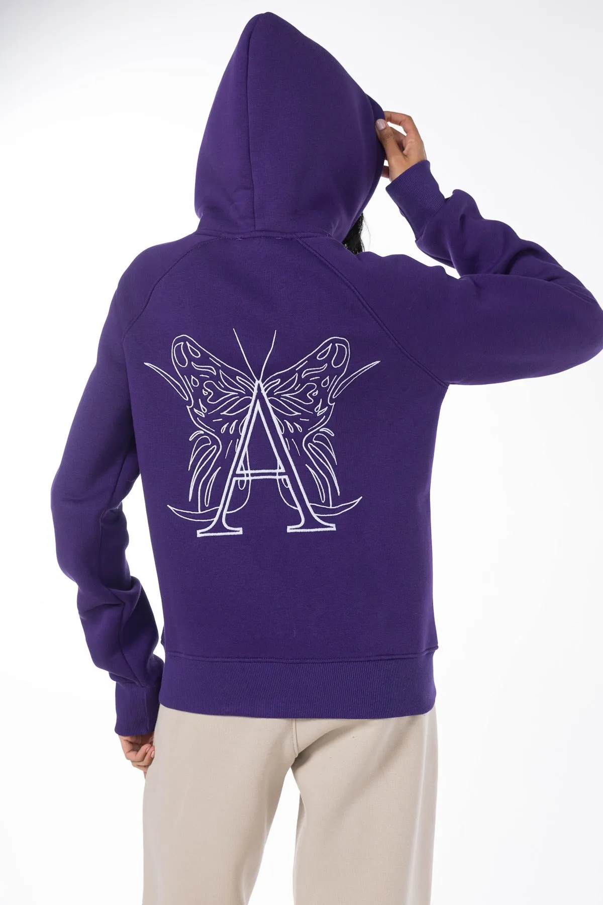A BUTTERFLY HOODIE-PURPLE