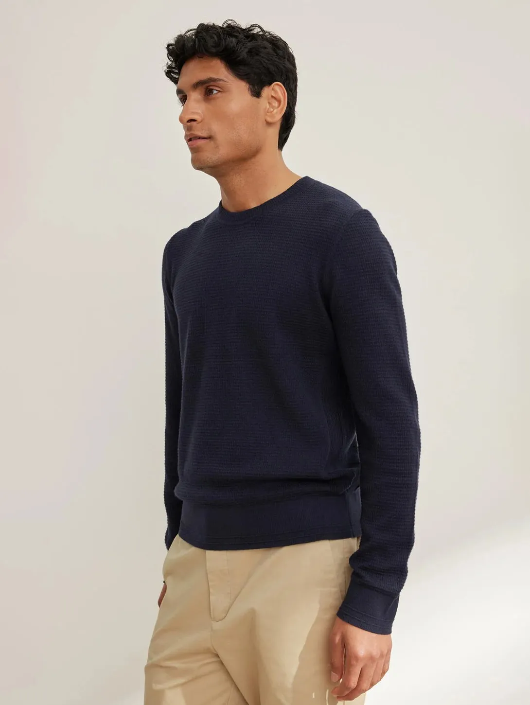Ace Thermal Sweater - Navy