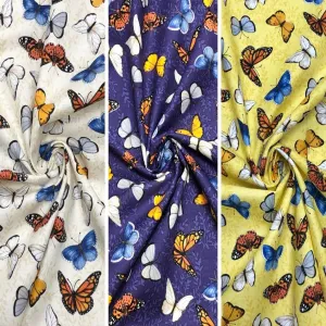 All Over Butterflies Cotton Fabric