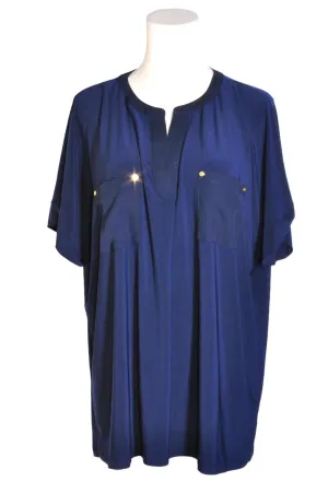 ANNE KLEIN Women Blouses Regular fit in Blue - 2X
