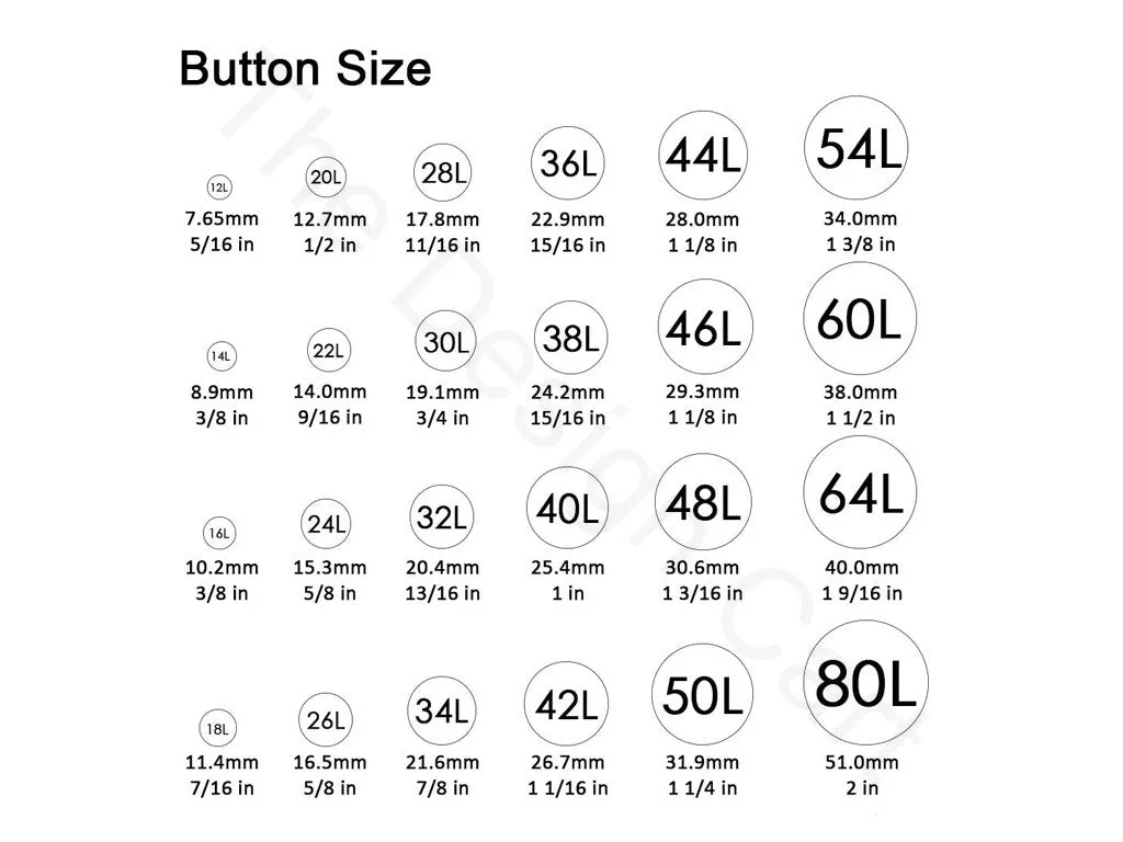 Assorted Pack of Blub Crystal Buttons