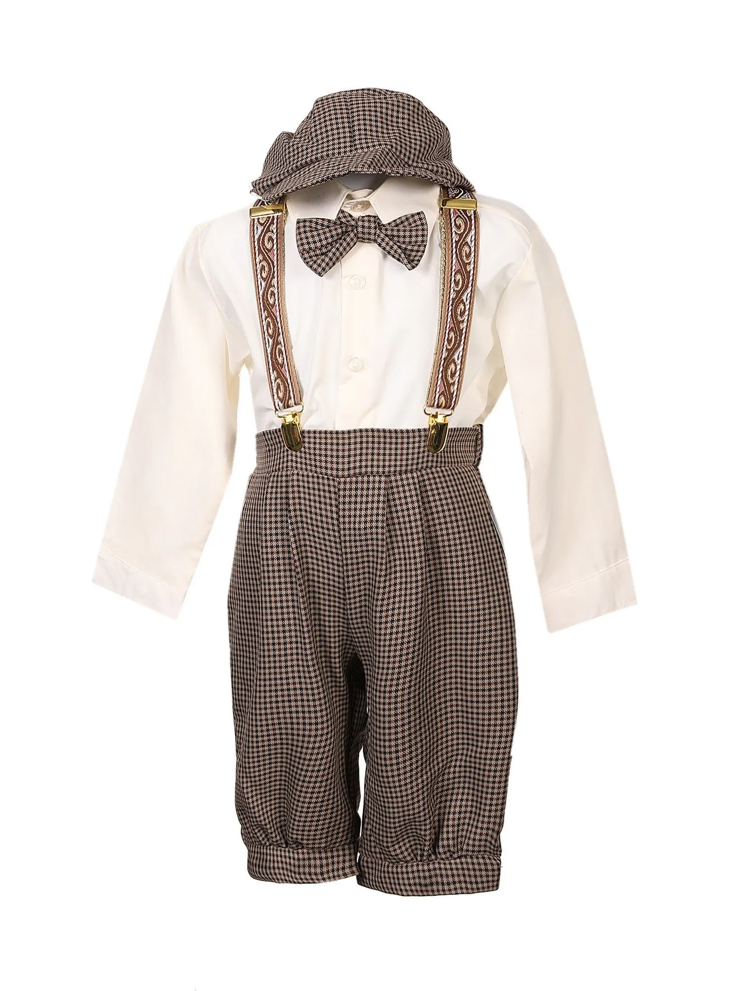 Baby Little Boys Multi-Color 5 Pcs Hat Trendy Outfit Set 0M-4T