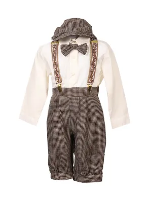 Baby Little Boys Multi-Color 5 Pcs Hat Trendy Outfit Set 0M-4T