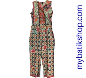 Batik Orange Jumpsuit