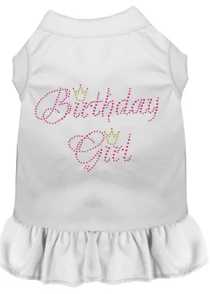 Birthday Girl Rhinestone Dress White Xl