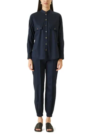 Blue Co-ord Set With Beads