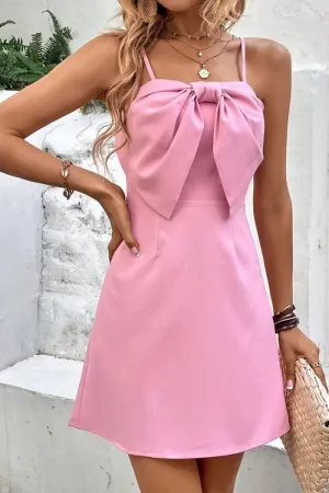 Bow Spaghetti Strap Dress