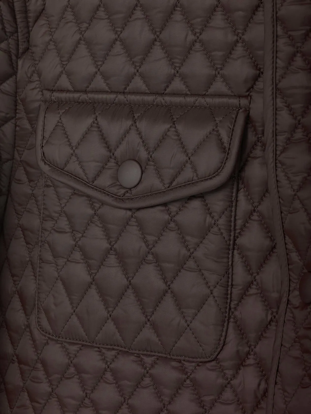 Brown Quilted Norfolk Jacket