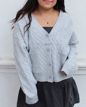 Calista Cardigan - Heather Grey - FINAL SALE