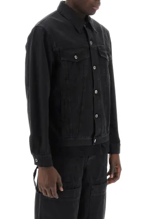 canvas jacket with logo embroidery