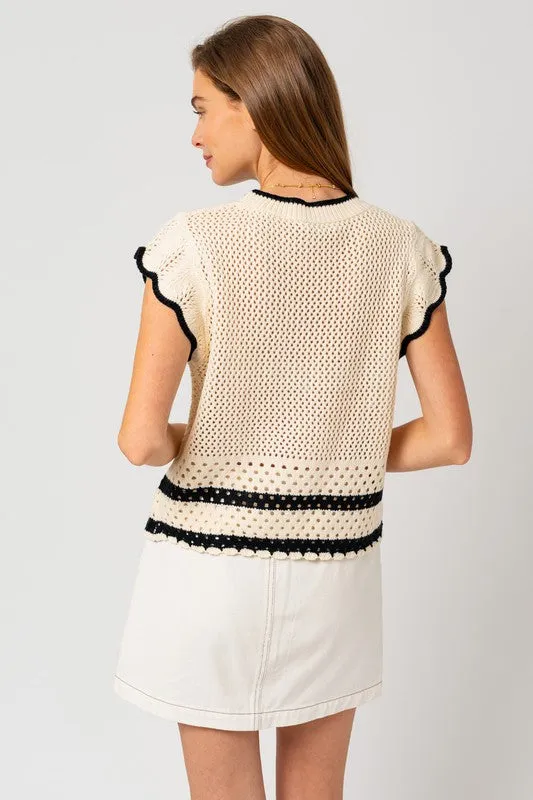 Carolina Ruffle Sleeveless Top