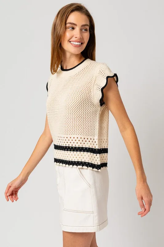 Carolina Ruffle Sleeveless Top