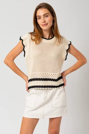 Carolina Ruffle Sleeveless Top