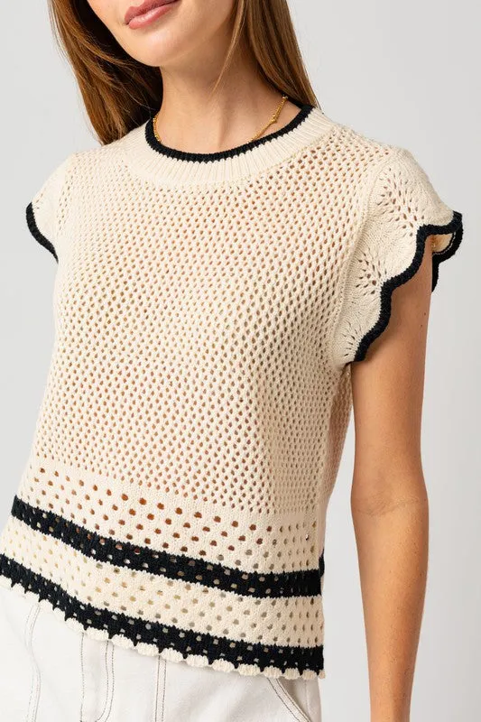 Carolina Ruffle Sleeveless Top