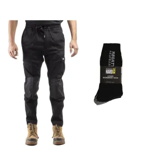 Caterpillar Special Offer - CAT Mens Dynamic Work Trousers   3 Pairs Work Socks
