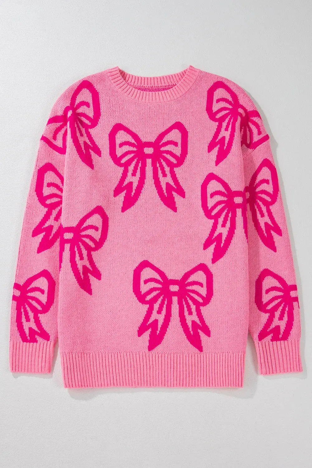 Christy Bow Sweater - Pink (Ships in 3 Weeks)