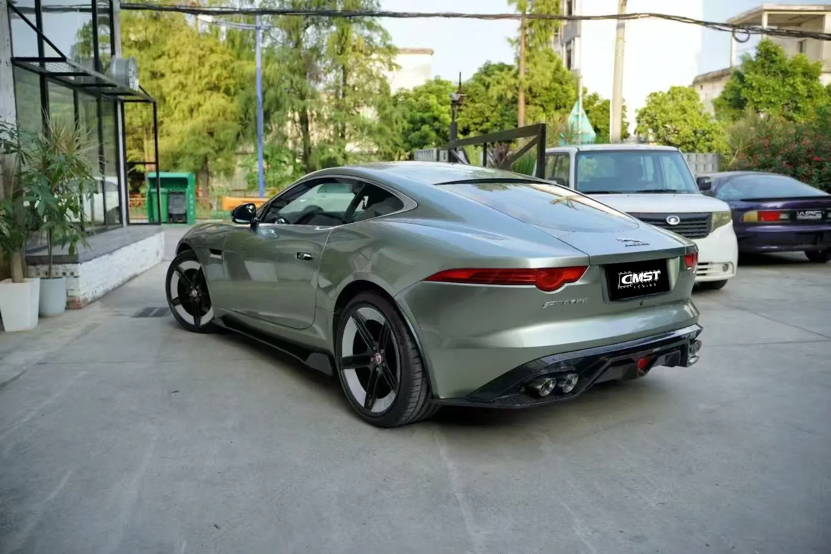 CMST Tuning Widebody Side Skirts for Jaguar F-Type SVR R S Base Carbon Fiber/FRP