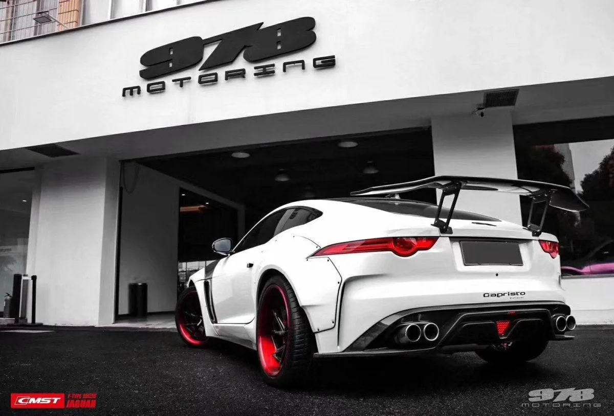 CMST Tuning Widebody Side Skirts for Jaguar F-Type SVR R S Base Carbon Fiber/FRP
