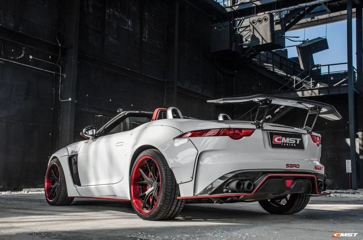 CMST Tuning Widebody Side Skirts for Jaguar F-Type SVR R S Base Carbon Fiber/FRP