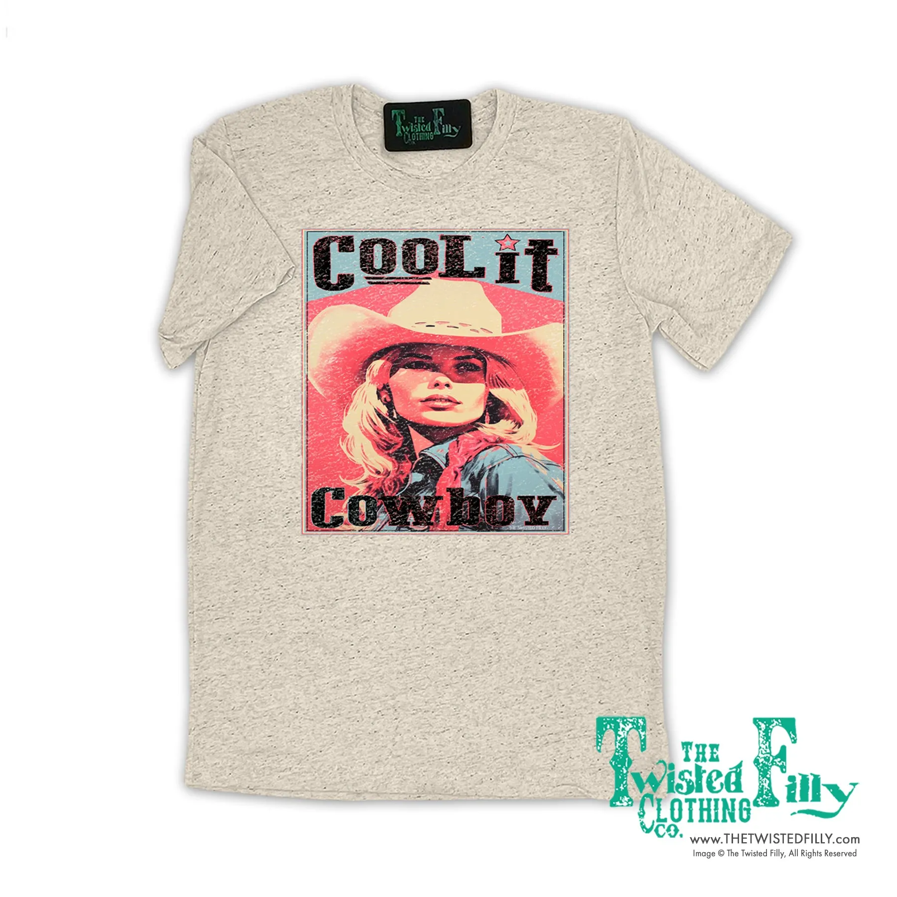 Cool It Cowboy - S/S Adult Crew Neck Womens Tee - Assorted Colors