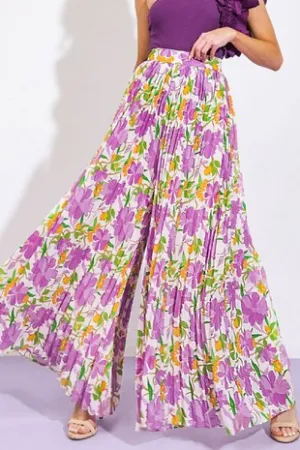 Darlin’ Hello Floral Wide Leg Pants