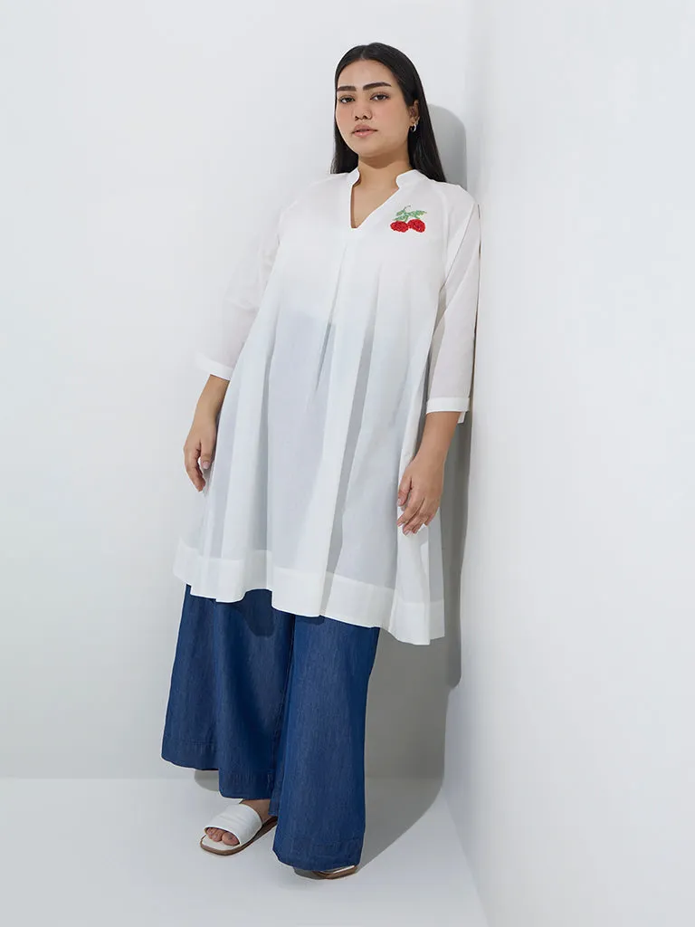 Diza Dark Blue Denim Palazzos