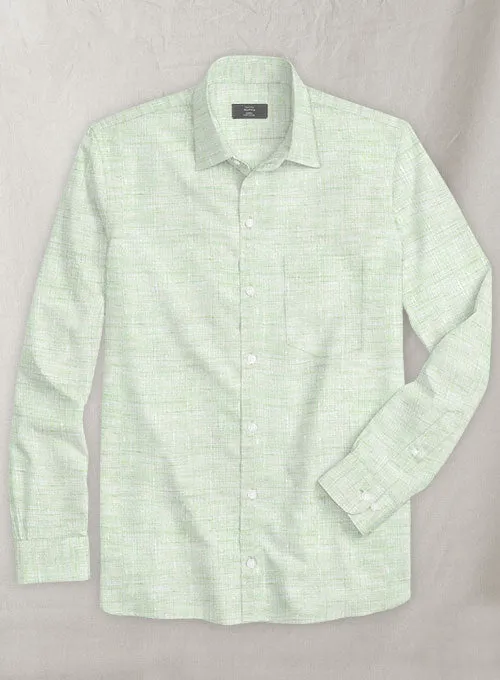 Dublin Mint Green Linen Shirt