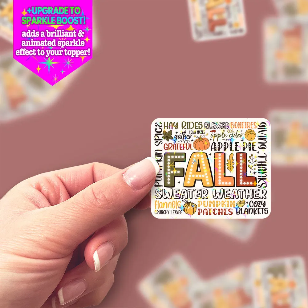Fall Festivities Collage Sticker