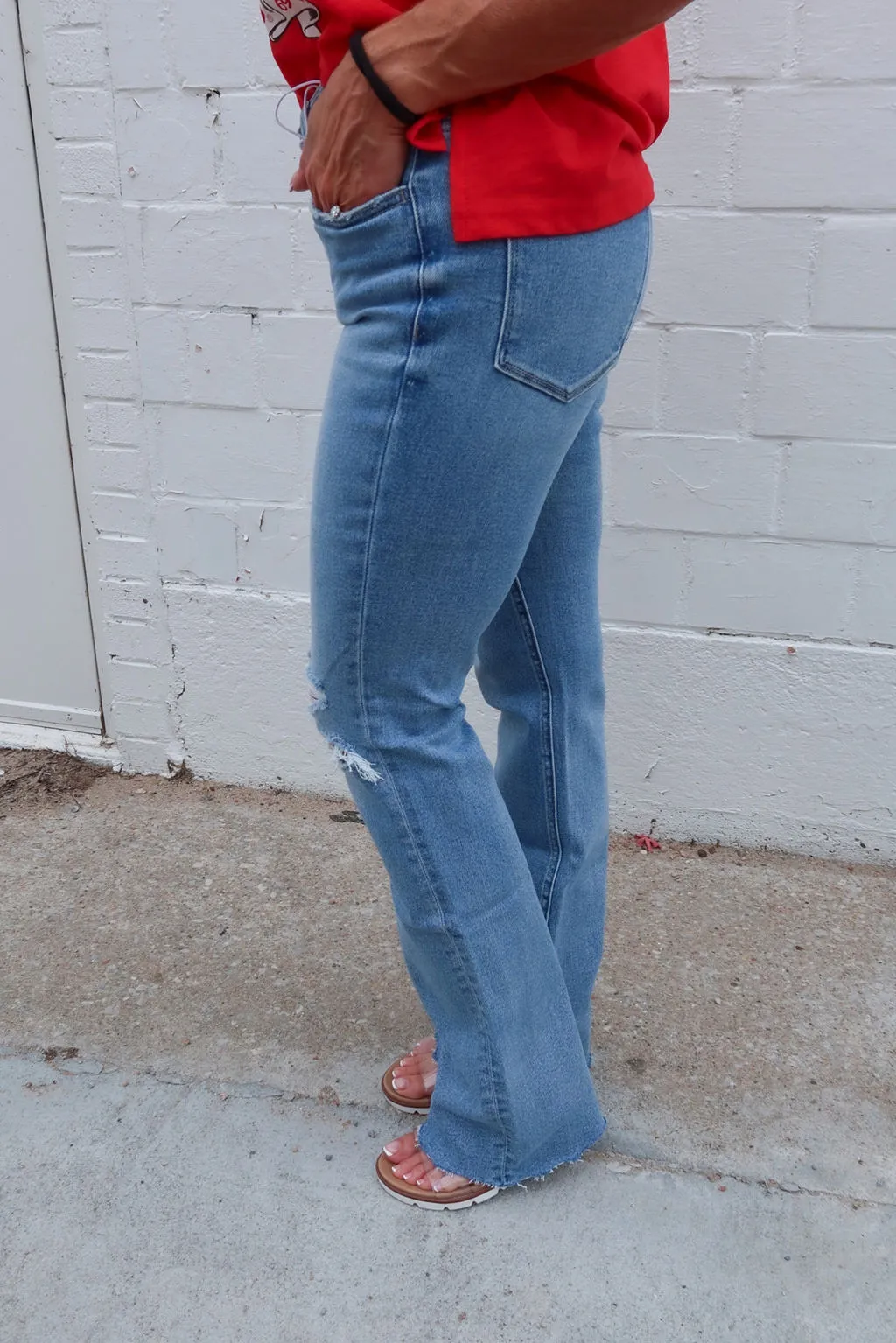 Flying Monkey Timely Mid Rise Bootcut Jean