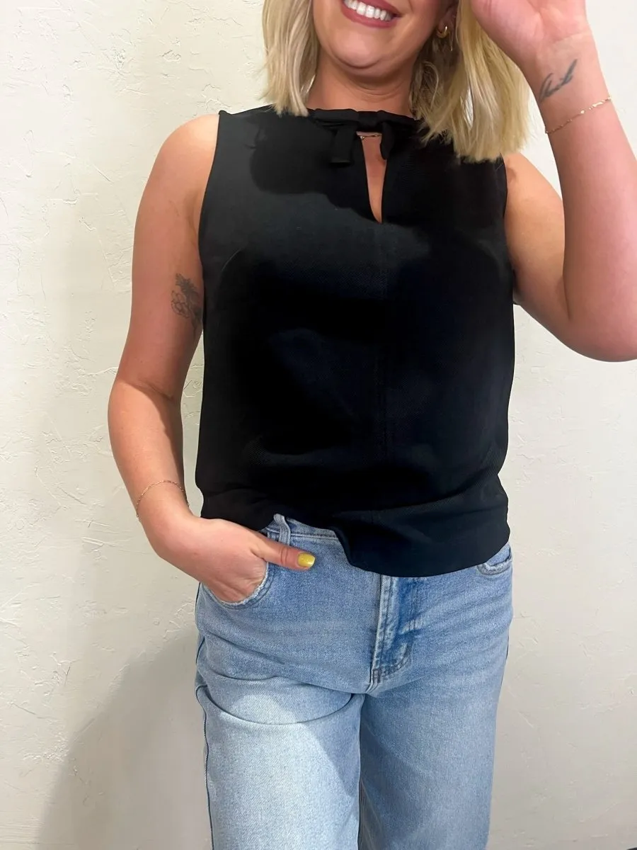 Girls Night Bow Top - Black