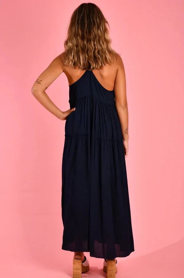 Go Girl Beachclub Maxi Dress Navy