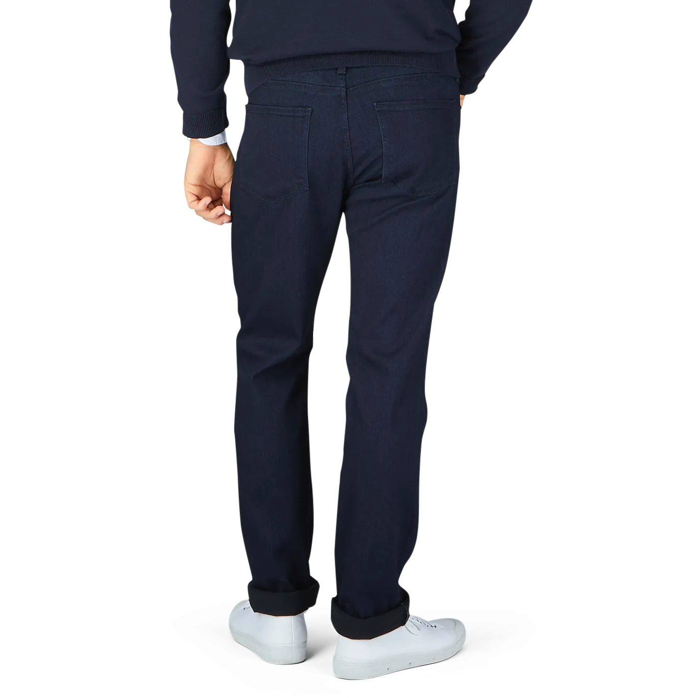 Inkwell Blue Cotton Transcend Normandie Jeans