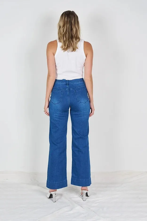 Kim Stretch Jean Mid Blue