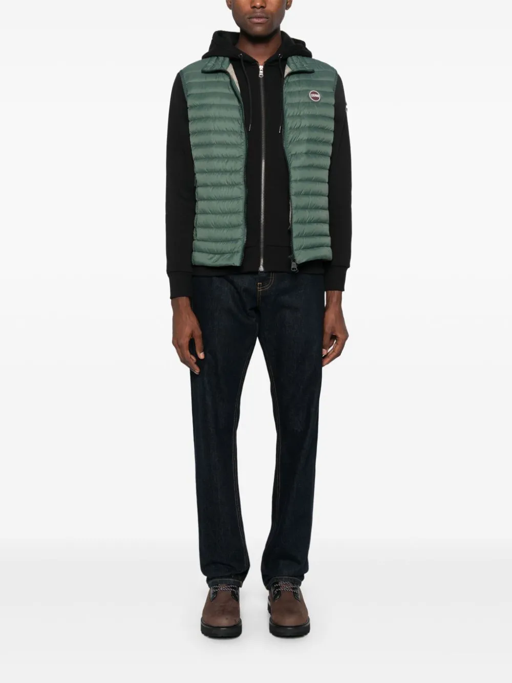 logo-appliqué zip-up hoodie