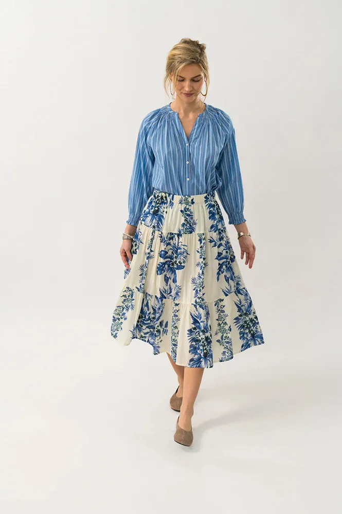 Lolly's laundry Striped Light Blue Shirt