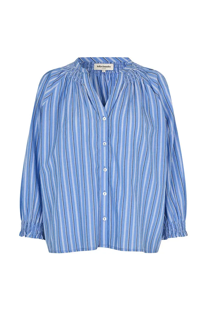 Lolly's laundry Striped Light Blue Shirt