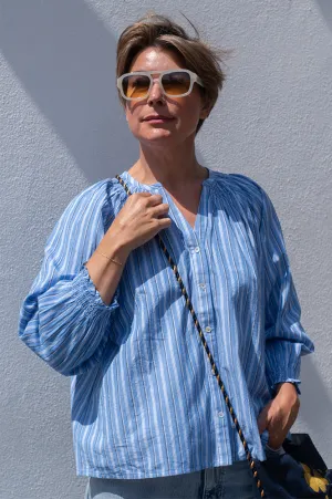 Lolly's laundry Striped Light Blue Shirt