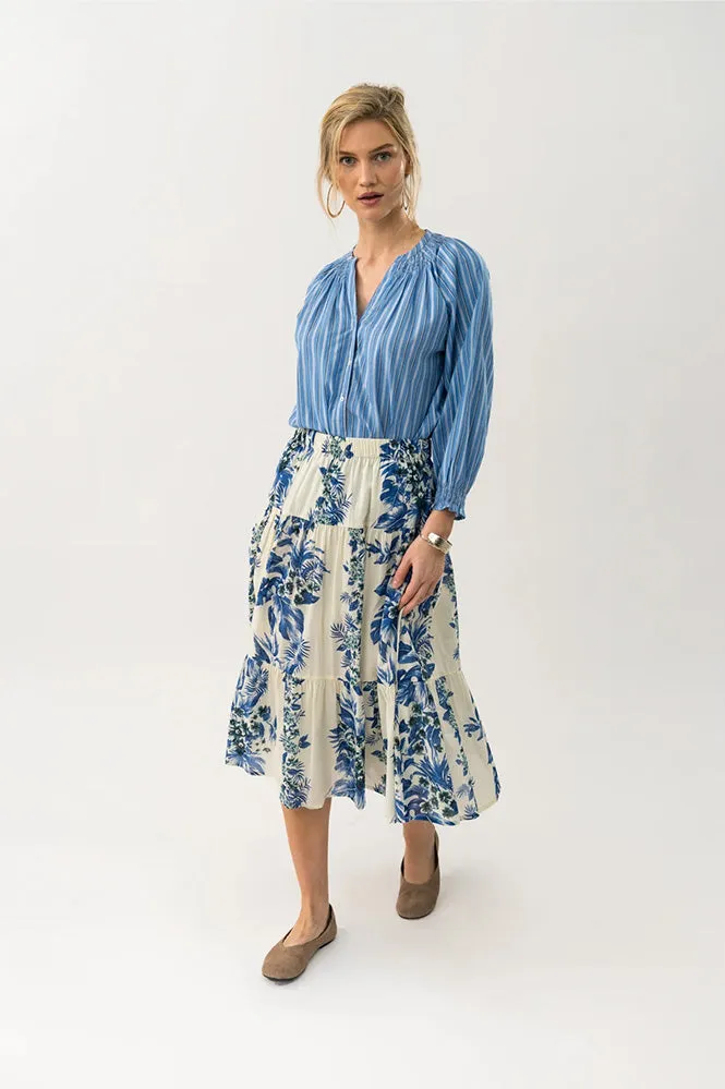 Lolly's laundry Striped Light Blue Shirt
