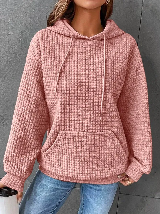 Loscana kuscheliger Hoodie | Warmer gemusterter Pullover für Frauen