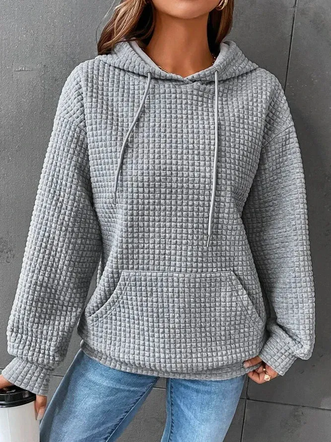 Loscana kuscheliger Hoodie | Warmer gemusterter Pullover für Frauen