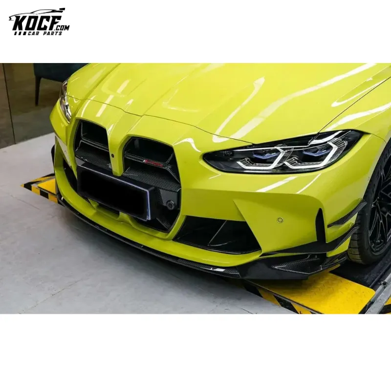 M3 G80 Car Grille CSL Style Carbon Fiber Front Bumper Grille Nose Trim For BMW G80 M3 G82 M4