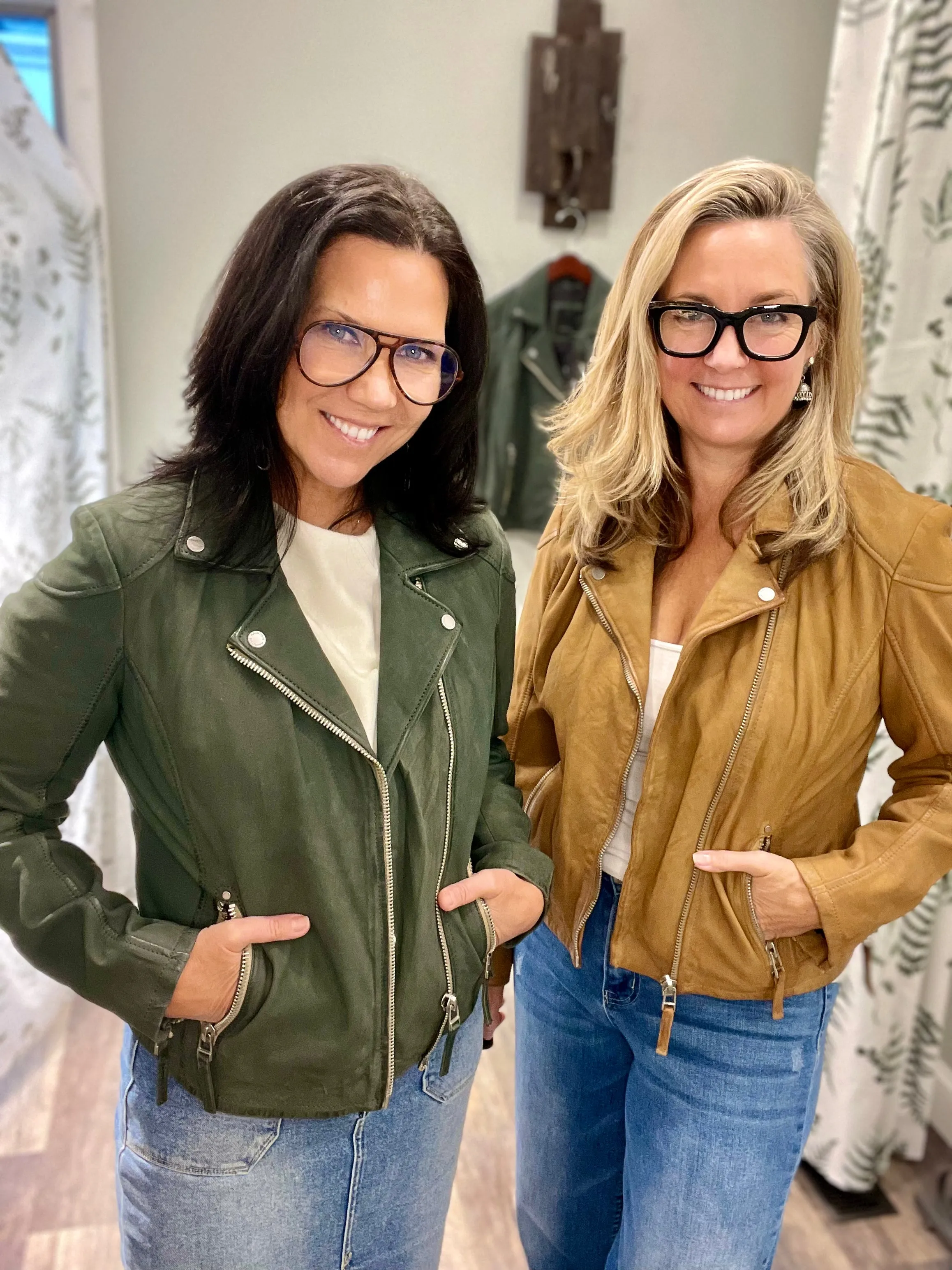 Mauritius Karyn Sage Leather Jacket