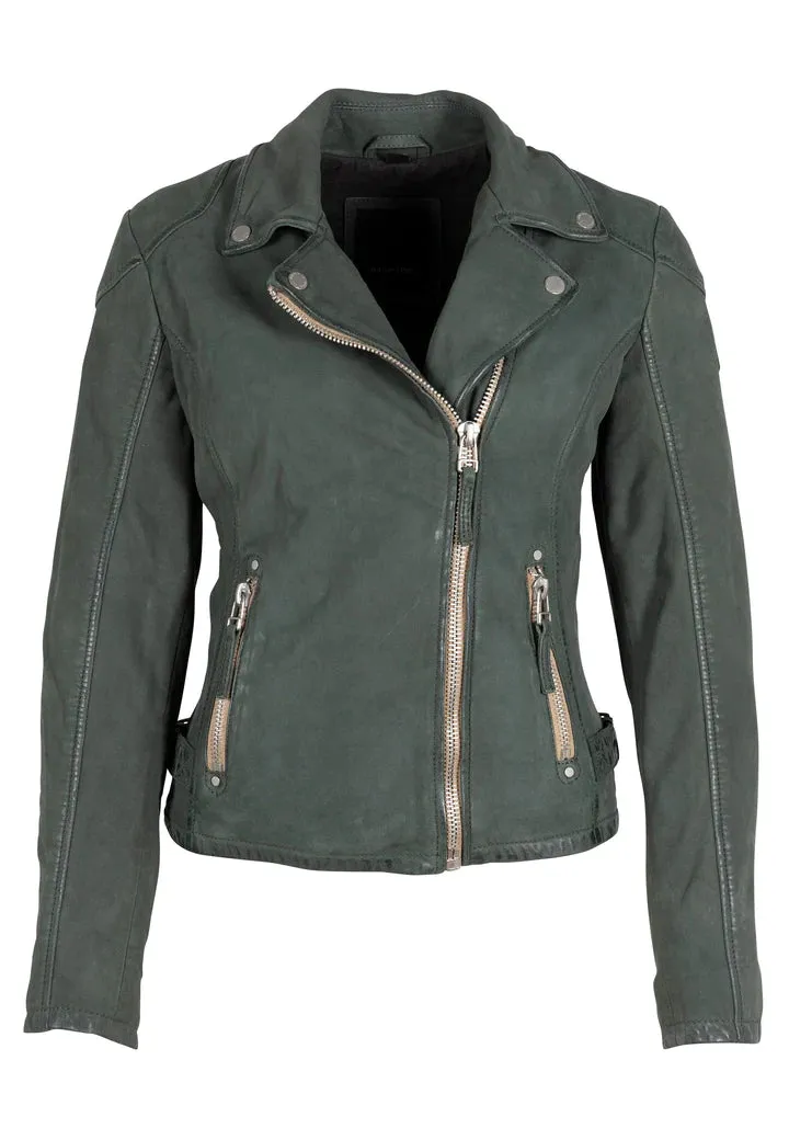 Mauritius Karyn Sage Leather Jacket