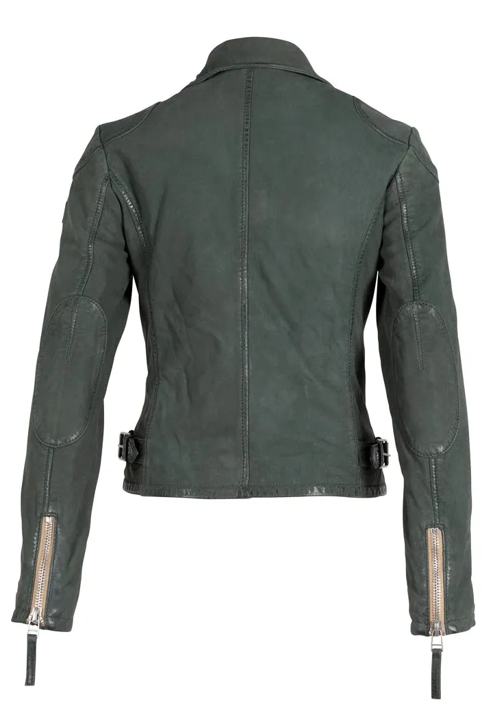 Mauritius Karyn Sage Leather Jacket