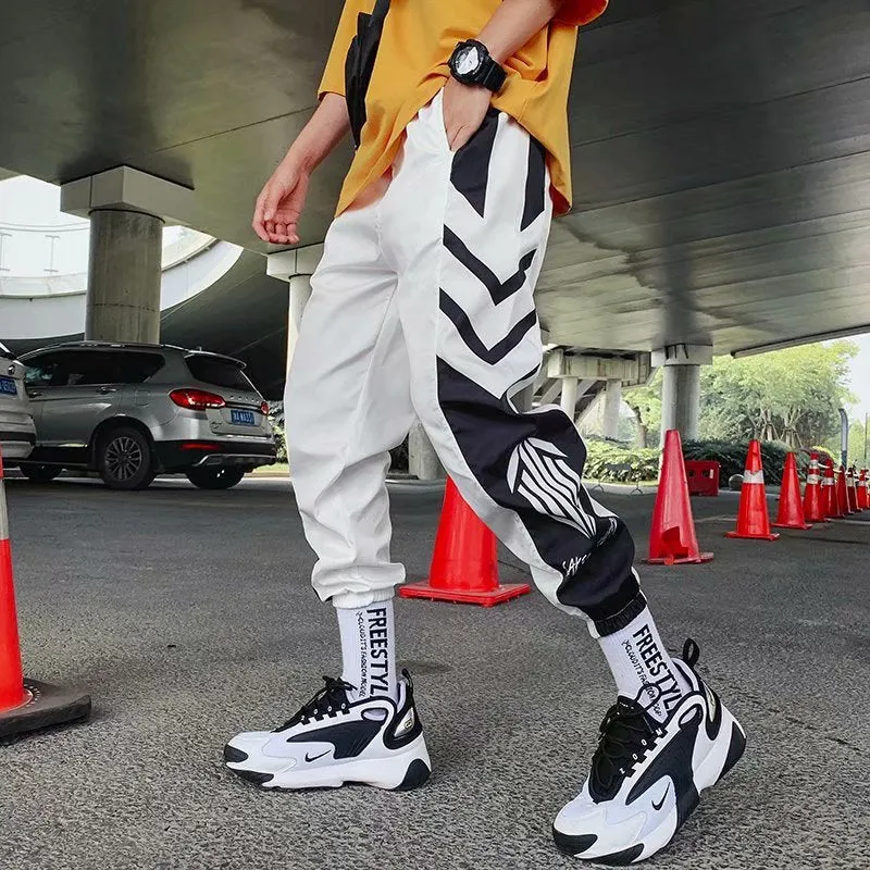 Men Sporty Long Pants Korean Trendy Loose Casual Jogger Pants