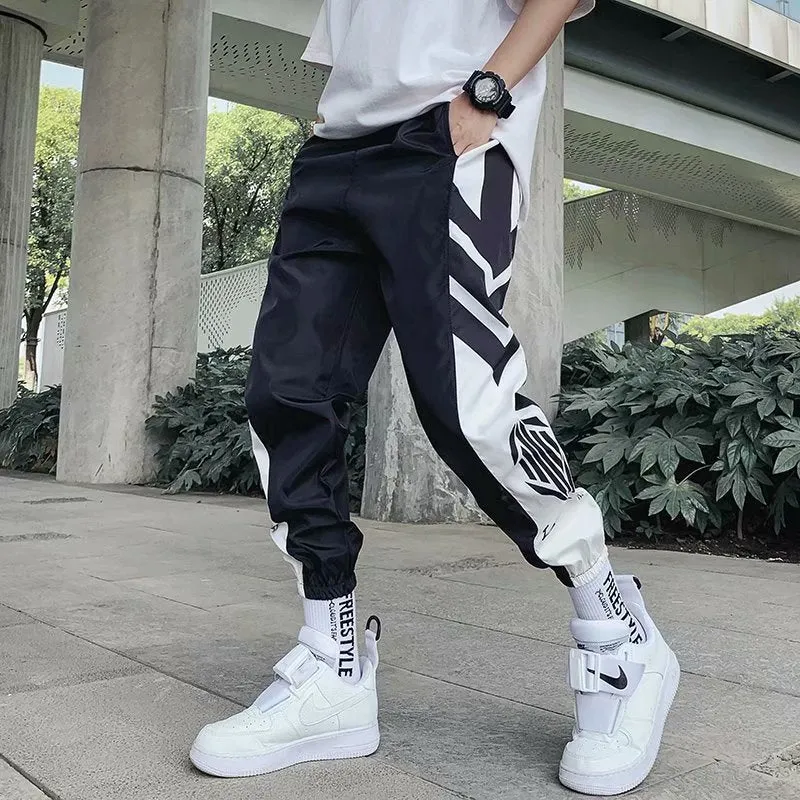 Men Sporty Long Pants Korean Trendy Loose Casual Jogger Pants